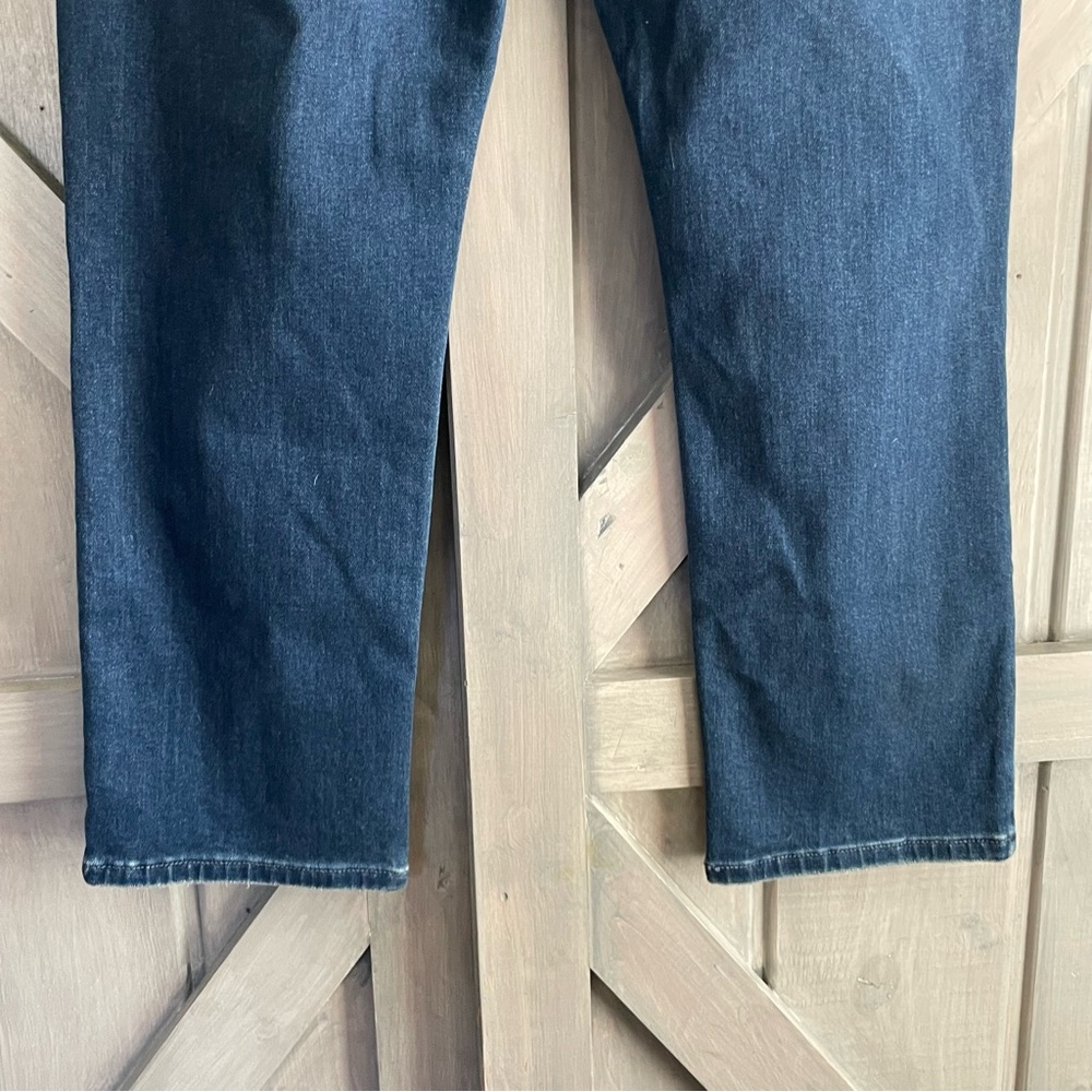 Kancan women’s mid rise slim straight denim jeans Size 13/30 twist belt loops - Picture 6 of 8